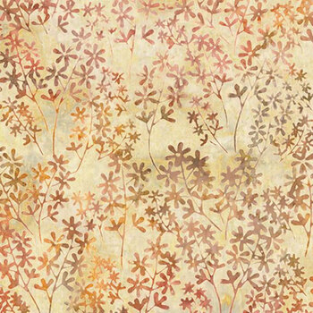 Tonga Campfire TONGA-B4126 CARAMEL Baby's Breath Floral by Timeless Treasures Fabrics