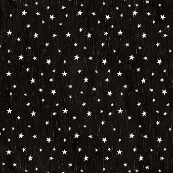 Spooky Kitty BOO-CD4989 BLACK Stars by Timeless Treasures Fabrics