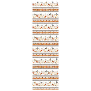 Too Cute to Spook BOO-CD4948 SPOOKY Border Stripe by Timeless Treasures Fabrics