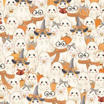 Too Cute to Spook BOO-CD4949 BOO Packed Cute Ghosts by Timeless Treasures Fabrics