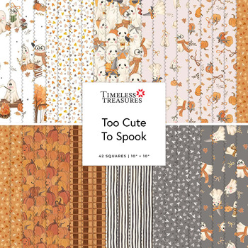 Too Cute to Spook  10" Squares by Timeless Treasures Fabrics
