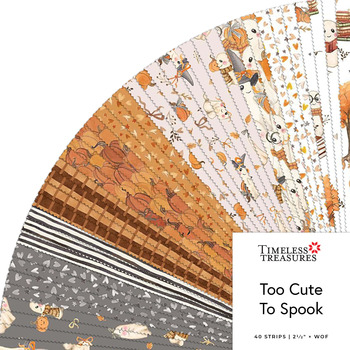 Too Cute to Spook  2.5" Strips by Timeless Treasures Fabrics