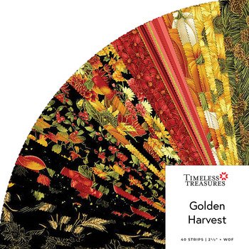 Golden Harvest  2.5" Strips Chong-A Hwang for Timeless Treasures Fabrics