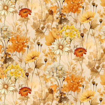 Harvest Whisper HARVEST-CD4833 MULTI Autumn Floral Field by Timeless Treasures Fabrics