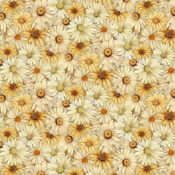 Harvest Whisper HARVEST-CD4834 MUMS Packed Mums Floral by Timeless Treasures Fabrics