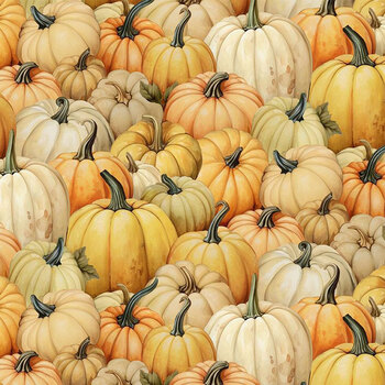 Harvest Whisper HARVEST-CD4835 HARVEST Packed Pumpkins by Timeless Treasures Fabrics
