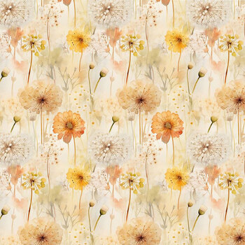 Harvest Whisper HARVEST-CD4836 CREAM Wild Floral by Timeless Treasures Fabrics