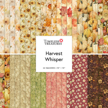 Harvest Whisper  10" Squares by Timeless Treasures Fabrics