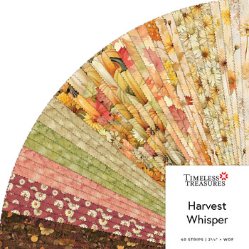 Harvest Whisper  2.5" Strips by Timeless Treasures Fabrics