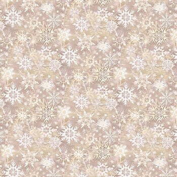 Holiday Wishes HOLIDAY-CD4769 TAUPE Snowflakes by Timeless Treasures Fabrics