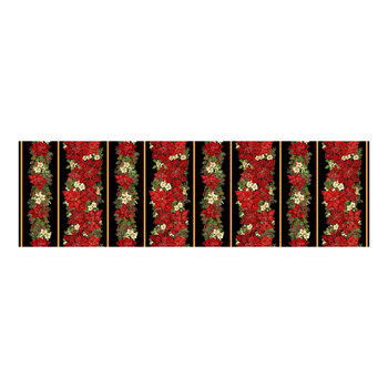 Holiday Splendor HOLIDAY-CM4862 BLACK Border Stripe by Timeless Treasures Fabrics