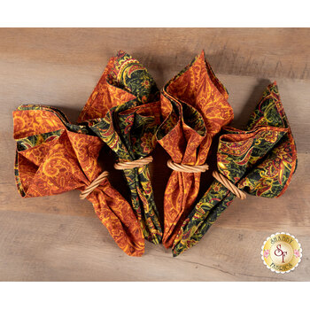  Cloth Napkins Kit - Makes 4 - Harvest Beauty