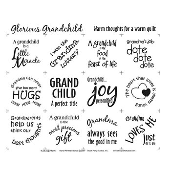 Glorious Grandchild Panel - White