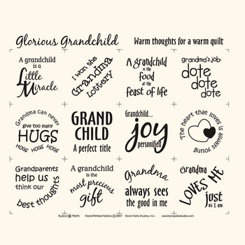 Glorious Grandchild Panel - Natural