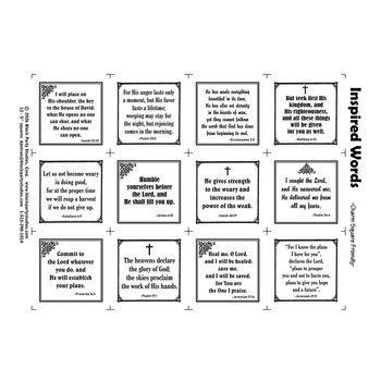 Inspired Words Panel - White