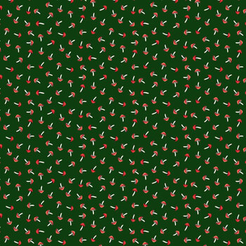 Holiday Hoot HOLIDAY-CD4825 HUNTER Tiny Mushroom by Timeless Treasures Fabrics