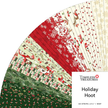 Holiday Hoot  2.5" Strips by Timeless Treasures Fabrics