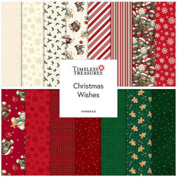 Christmas Wishes  Yardage by Timeless Treasures Fabrics