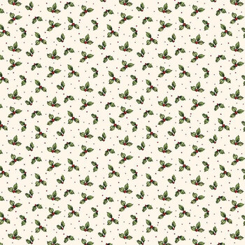 Christmas Wishes HOLIDAY-CD4999 CREAM Holiday Mistletoes by Timeless Treasures Fabrics