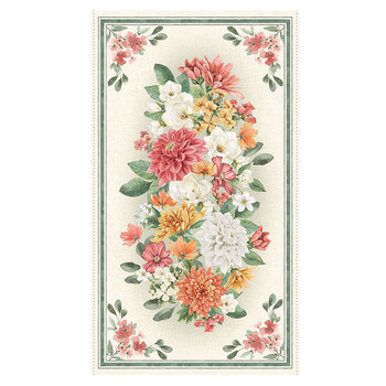 Amber Blossoms 32810-273 Panel by Leslie Trimbach for Wilmington Prints