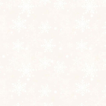 Cardinal Tidings 33964-112 Snowflakes Cream by Nancy Mink for Wilmington Prints