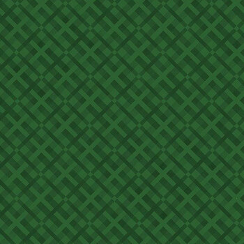 Cardinal Tidings 33965-777 Plaid Green by Nancy Mink for Wilmington Prints