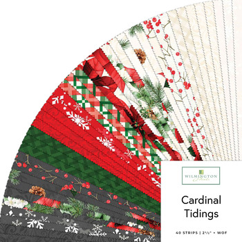 Cardinal Tidings  40 Karat Crystals Nancy Mink for Wilmington Prints