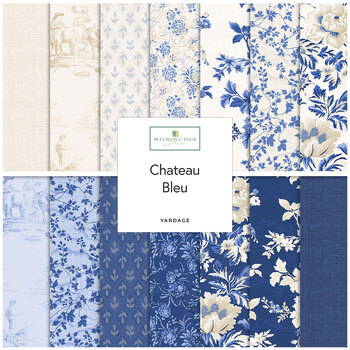 Chateau Bleu  Yardage by Kaye England for Wilmington Prints