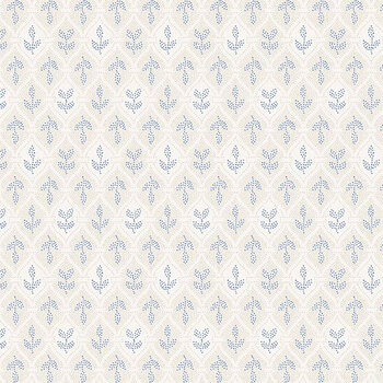 Chateau Bleu 98780-224 Floral Ogee Cream by Kaye England for Wilmington Prints