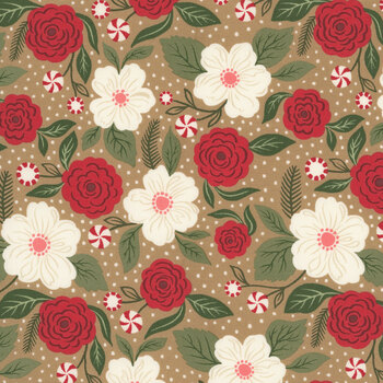 Peppermint Cocoa 5280-12 Cocoa by Lella Boutique for Moda Fabrics