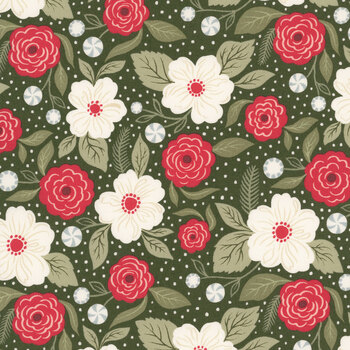 Peppermint Cocoa 5280-15 Evergreen by Lella Boutique for Moda Fabrics