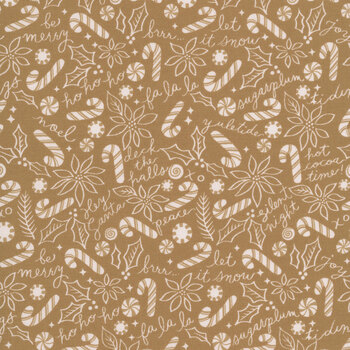 Peppermint Cocoa 5282-12 Cocoa by Lella Boutique for Moda Fabrics