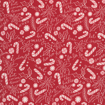 Peppermint Cocoa 5282-13 Scarlet by Lella Boutique for Moda Fabrics