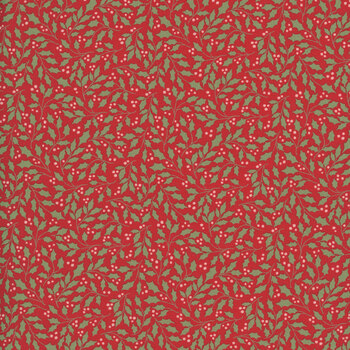 Peppermint Cocoa 5283-13 Scarlet by Lella Boutique for Moda Fabrics