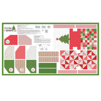 Feeling Festive 28130-11L Cloud Mochi Linen Panel by Chrissy Lux for Moda Fabrics