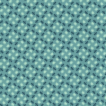 Toast & Jam 51293-16 Teal by Elizabeth Hartman for Moda Fabrics