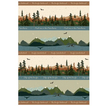 2027 All Pacific Northwest Shop Hop 55826D-1 Multi Stripe by Cassandra Zanboni for Windham Fabrics