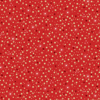Evergreen Elegance MU-317-R Twinkle Red by Makower UK