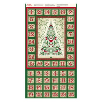 Evergreen Elegance MU-319-1 Advent Multi Panel by Makower UK