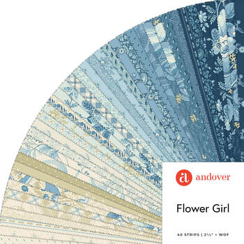 Flower Girl  2.5" Strips Laundry Basket Quilts for Andover Fabrics