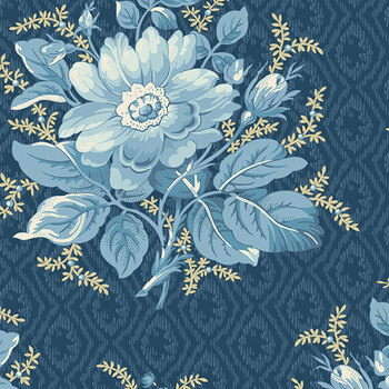 Flower Girl A-10870-B Gardenia Night Sky by Laundry Basket Quilts for Andover Fabrics