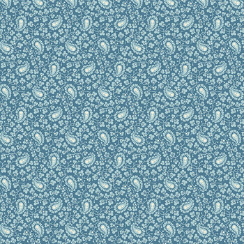 Flower Girl A-10878-B1 Ascot Evening Blue by Laundry Basket Quilts for Andover Fabrics
