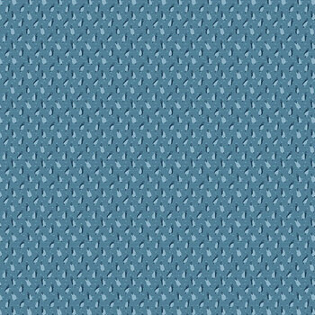 Flower Girl A-10883-B Pocket Square Evening Blue by Laundry Basket Quilts for Andover Fabrics