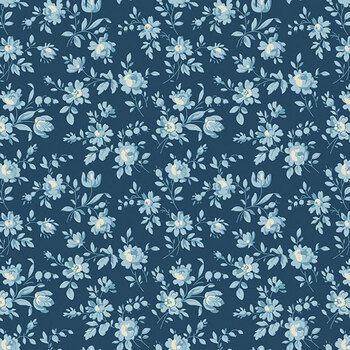 Flower Girl A-10886-B Rose Petals Night Sky by Laundry Basket Quilts for Andover Fabrics