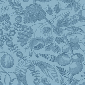Flower Girl A-10888-B Maybells Silk Blue by Laundry Basket Quilts for Andover Fabrics