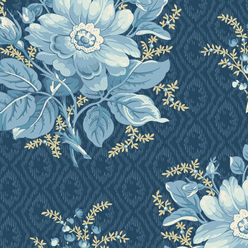 Flower Girl Quilt Tops 108" Wide AW-10889-B Gardenia Night Sky by Laundry Basket Quilts for Andover Fabrics