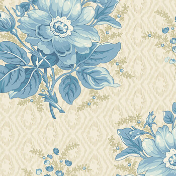 Flower Girl Quilt Tops 108" Wide AW-10889-L Gardenia Linen by Laundry Basket Quilts for Andover Fabrics