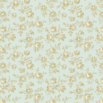 Flower Girl Quilt Tops 108" Wide AW-10892-BN Rose Petals Glass Slipper by Laundry Basket Quilts for Andover Fabrics