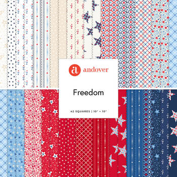 Freedom  10" Squares by Andover Fabrics