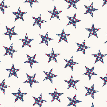 Freedom A-10893-L Stars Linen by Andover Fabrics